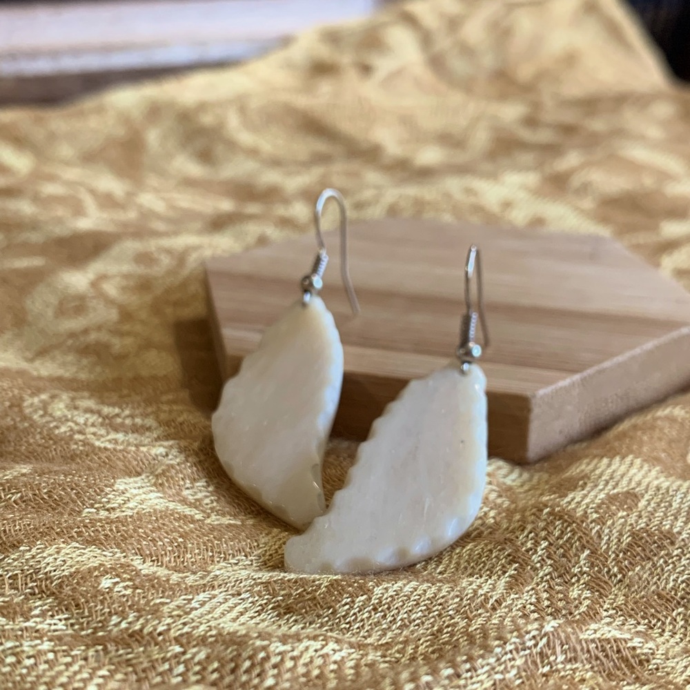 African Camel Bone Earrings